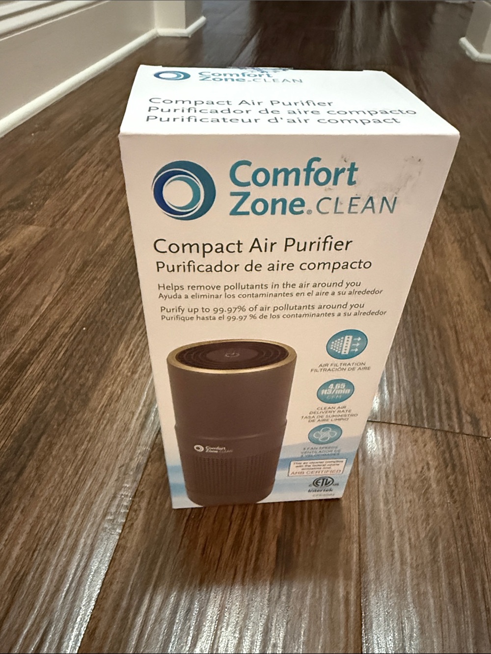 Comfort Zone CLEAN Compact Air Purifier - NEW